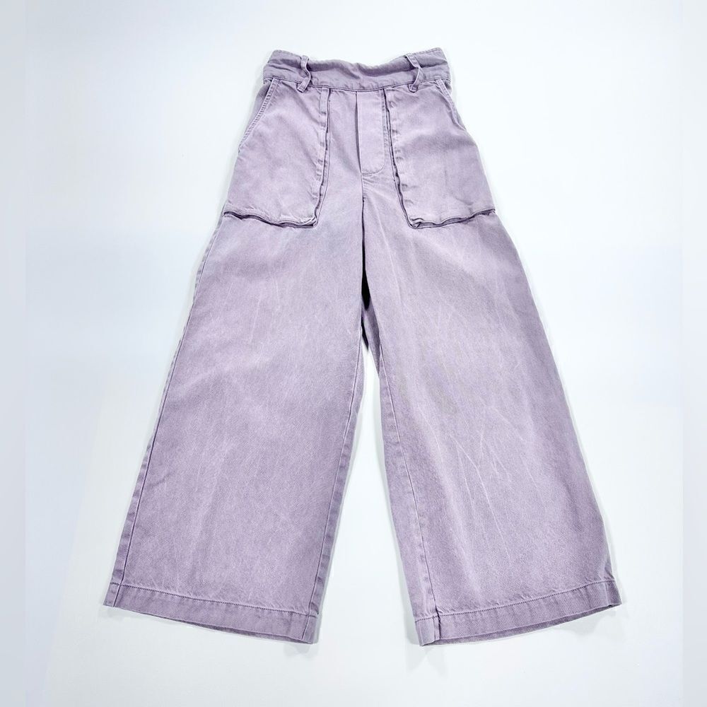 Young Fabulous and Broke lavender wide leg paper bag cropped sailor pant XS
